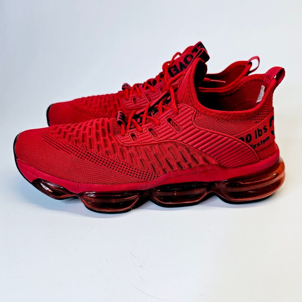 Off-Line Red Athletic Sneakers Running Shoes Performance Training Mens 7.5 Sz 41 - Picture 4 of 8